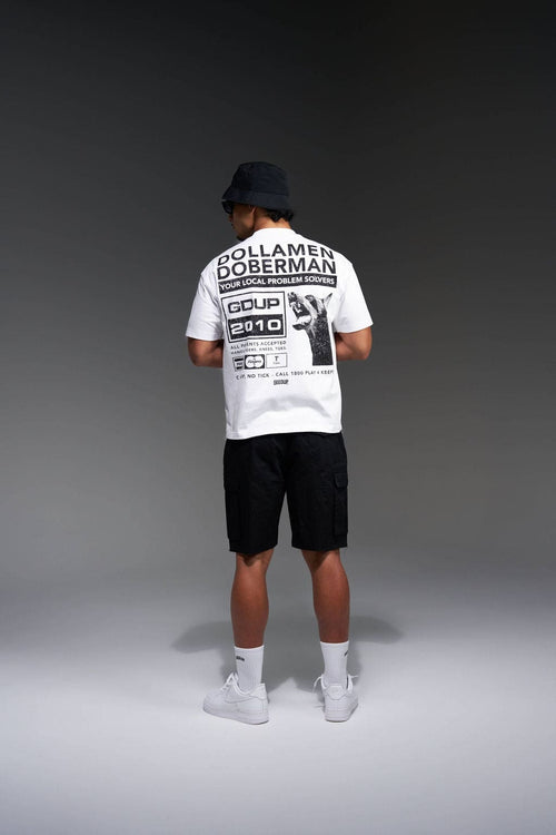 Dollamen Dobermann T-Shirt White/Black