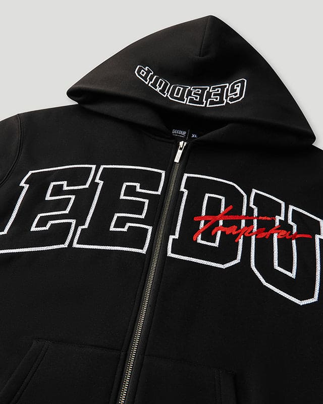 Team Logo x Trapstar Signature Jacket Black/White/Red